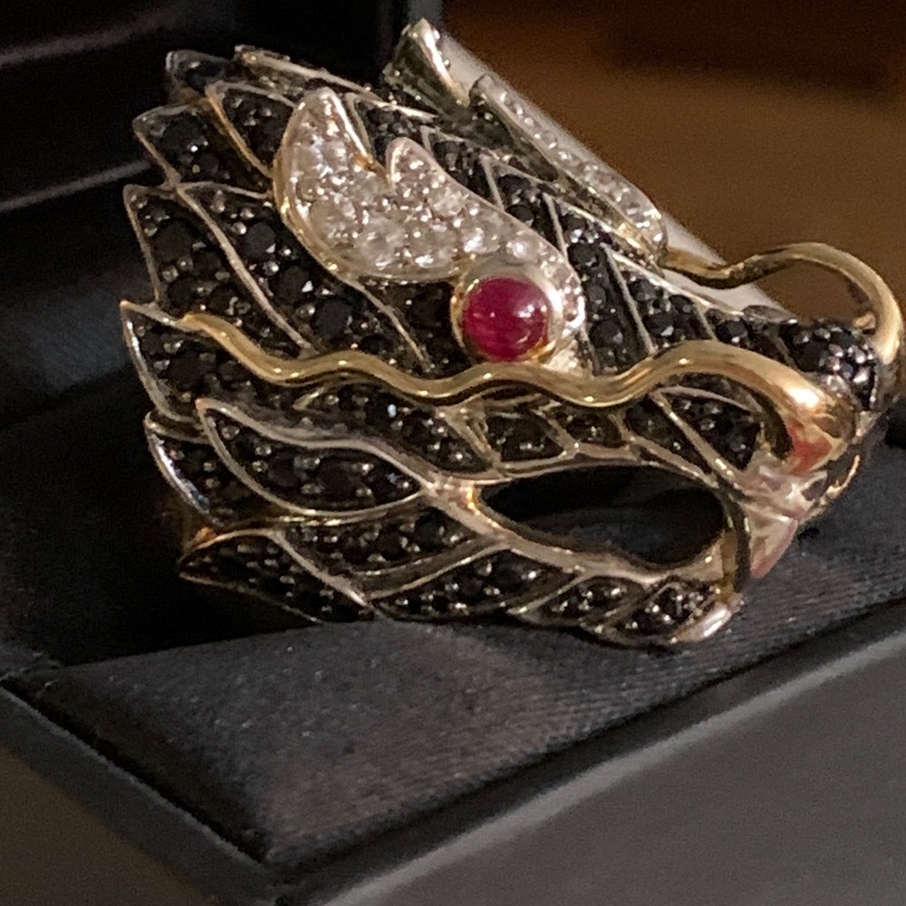 John Hardy 925 18k Naga Ring